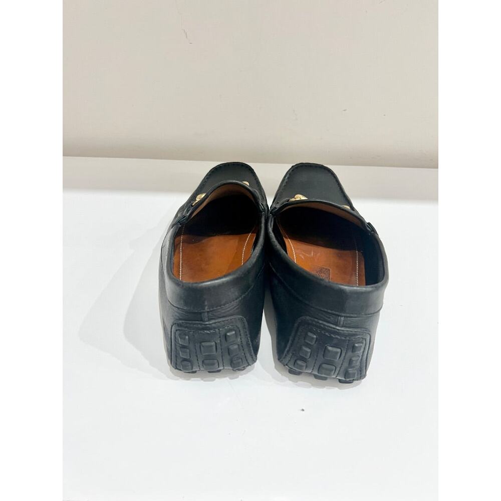 Gucci Black Leather Loafers with Red and Green Accents - Picture 4 of 7